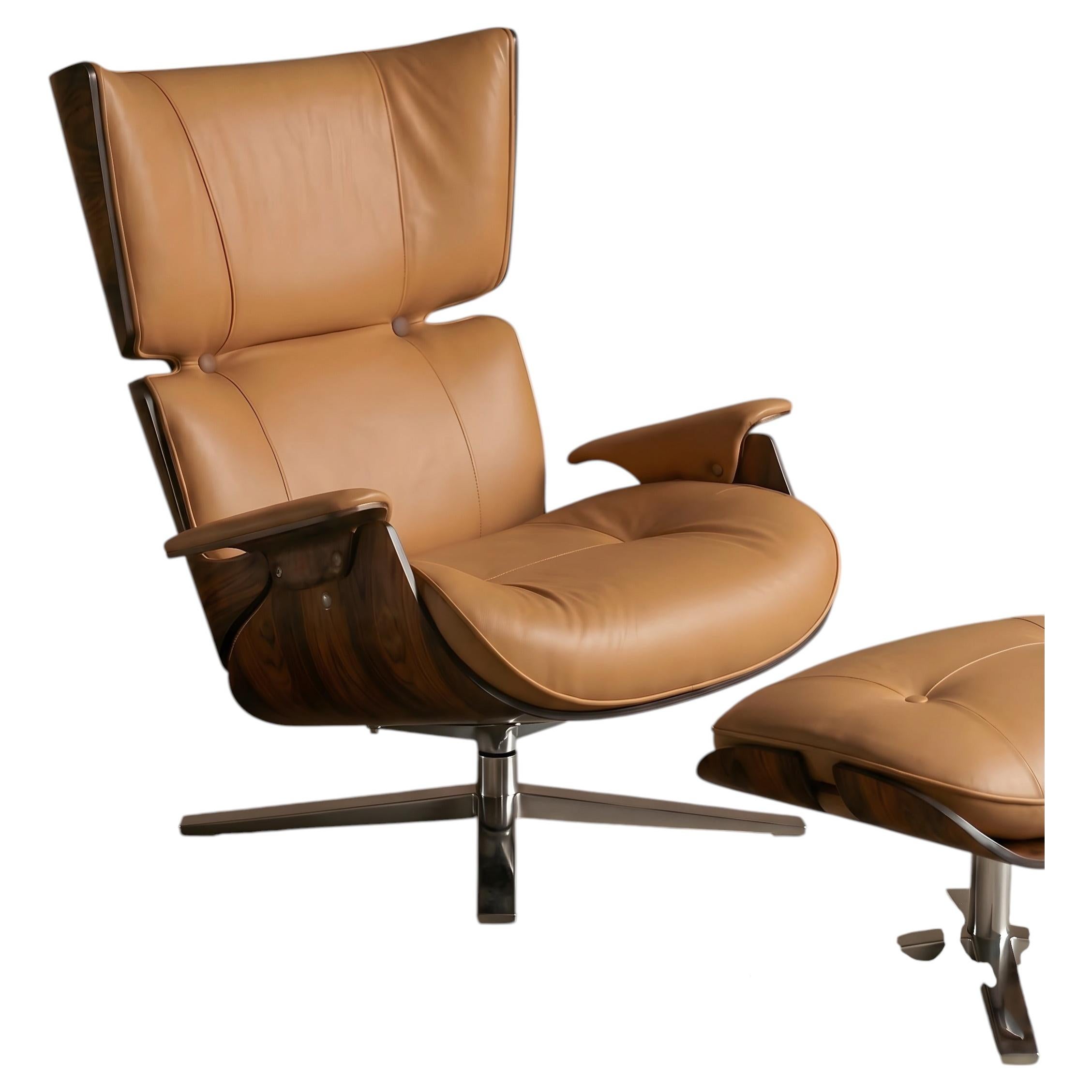 Paulistana Lounge Chair by Jorge Zalszupin, Rosewood Shell and Leather, Brazil For Sale