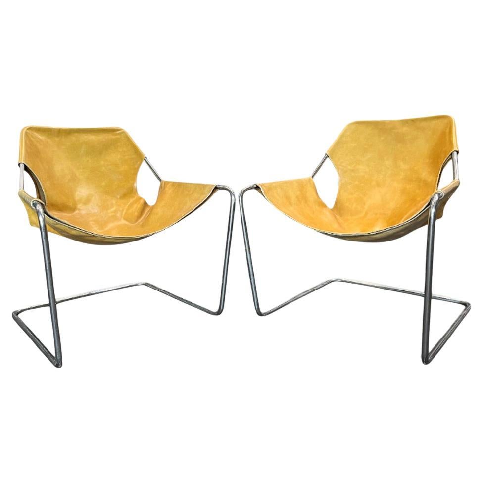 Fauteuils Paulistano de Paulo Mendes da Rocha en acier et cuir, Brésil