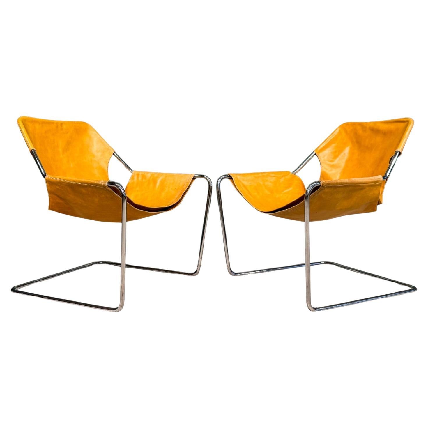 Sillones "Paulistano" de acero inoxidable y cuero, Paulo Mendes da Rocha, 1957