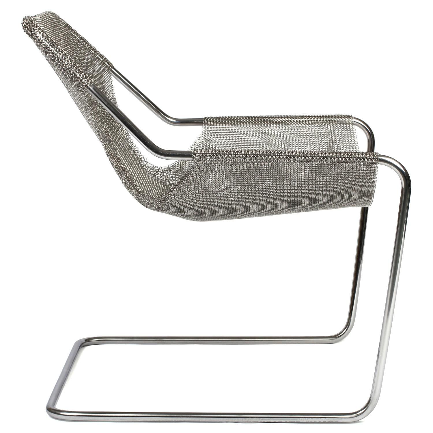 Stainless Steel Paulistano Chair - Mesh Edition For Sale