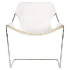 Paulistano Natural Canvas And Stainless Steel Chair by Objekto