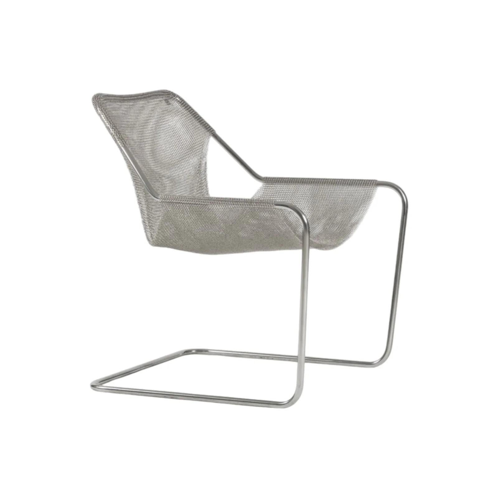 Contemporary Paulistano Steel Mesh Armchair For Sale