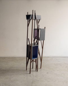 Paulo Alves „Iberê“ – Bücherregal aus wiederverwertetem brasilianischem Palisanderholz, 2014
