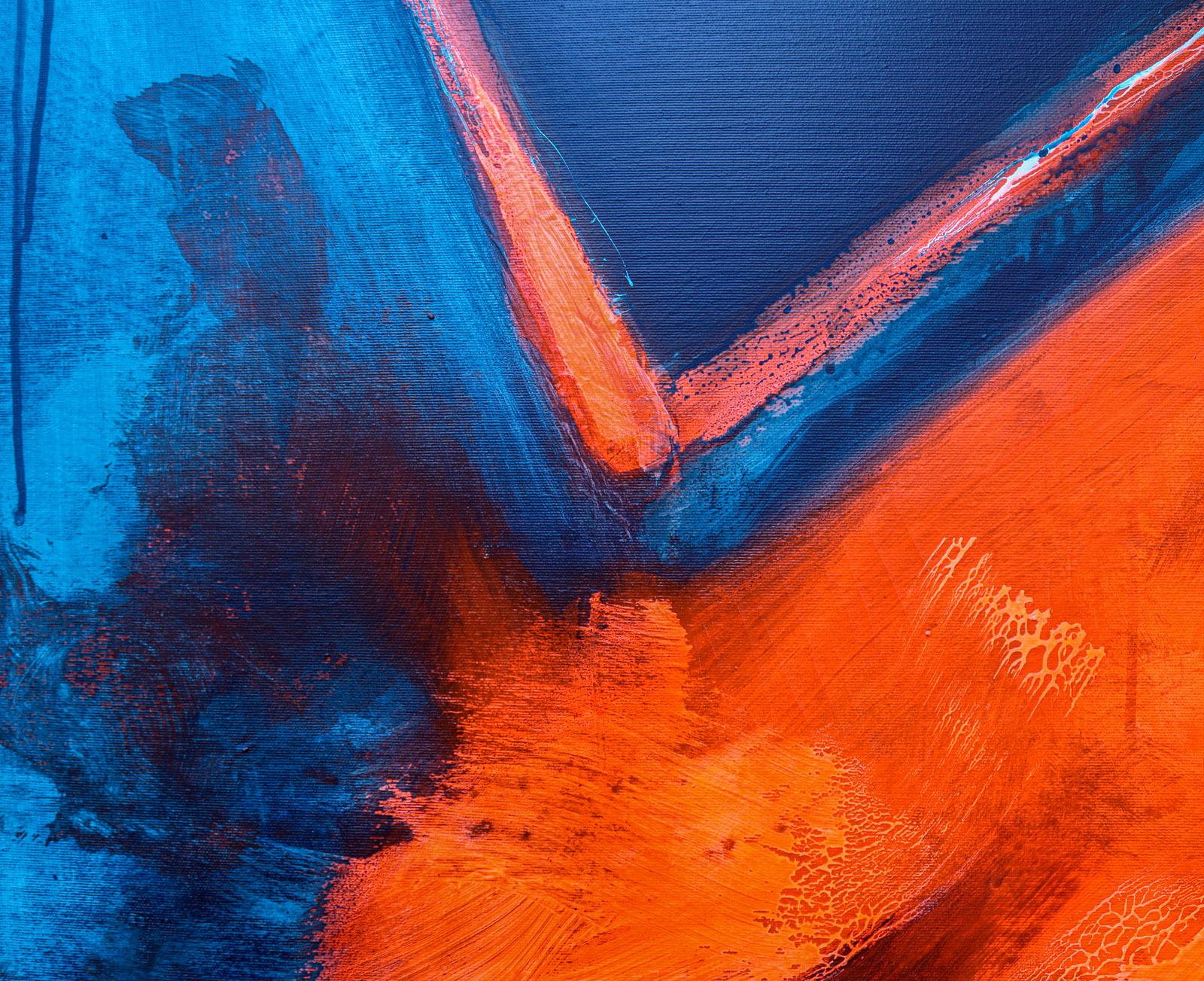 Le livre que je n'ai pas lu - Bleu Abstract Painting par Paulo Canilhas
