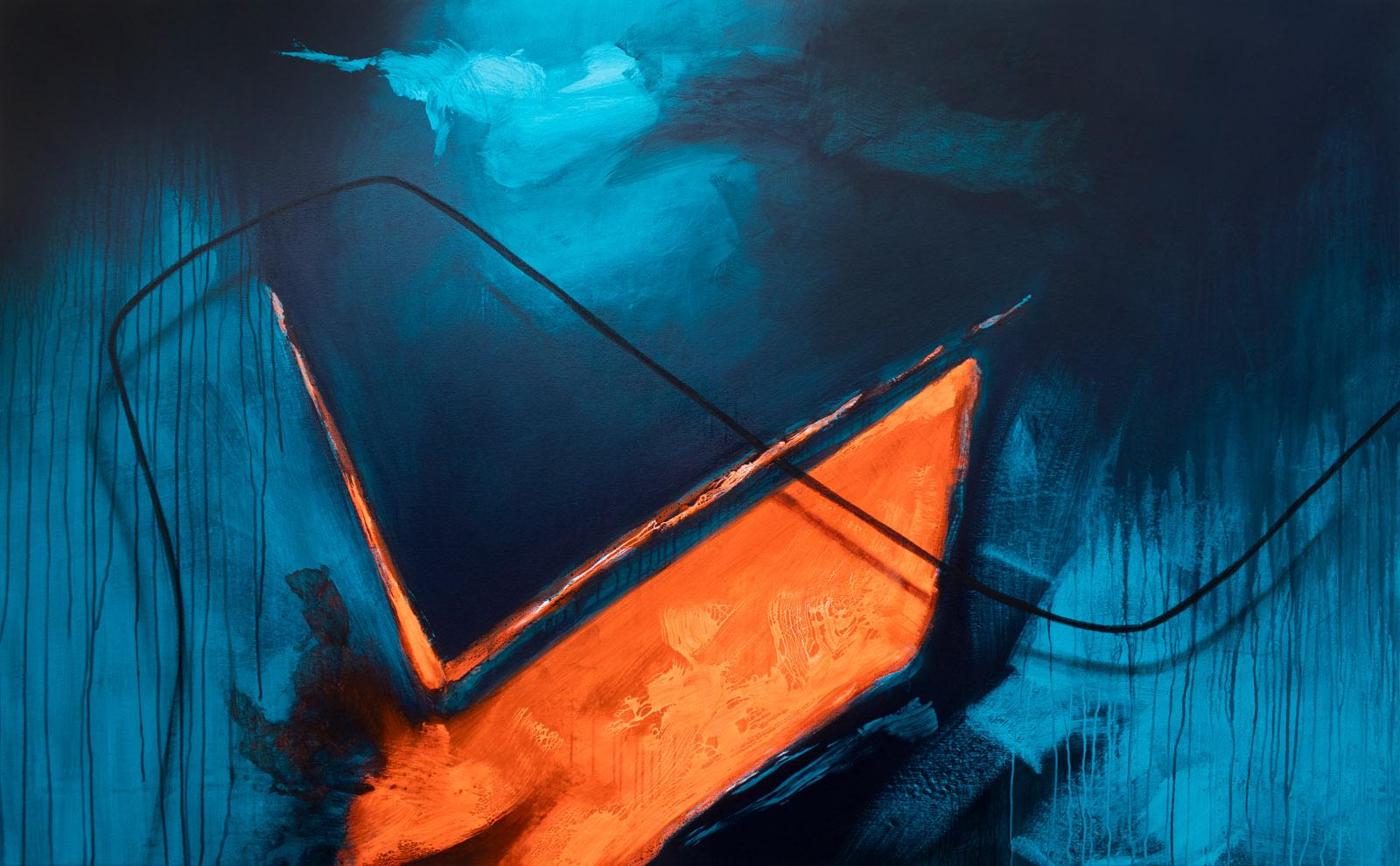 Abstract Painting Paulo Canilhas - Le livre que je n'ai pas lu