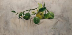 Peinture, huile sur toile Lemons II