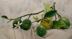 Peinture, huile sur toile Lemons II