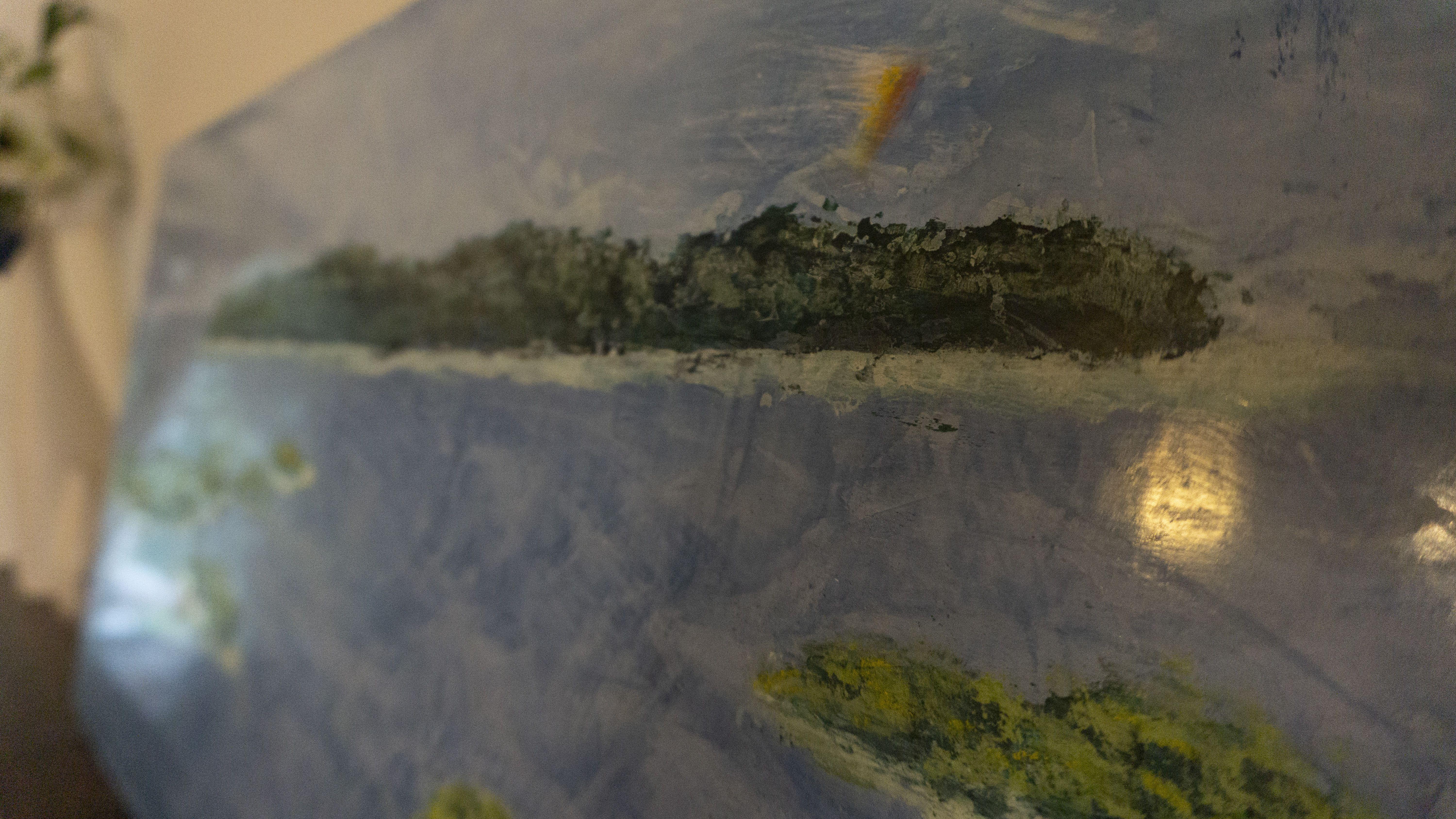 Primordial Island, Painting, Acrylic on Wood Panel 1
