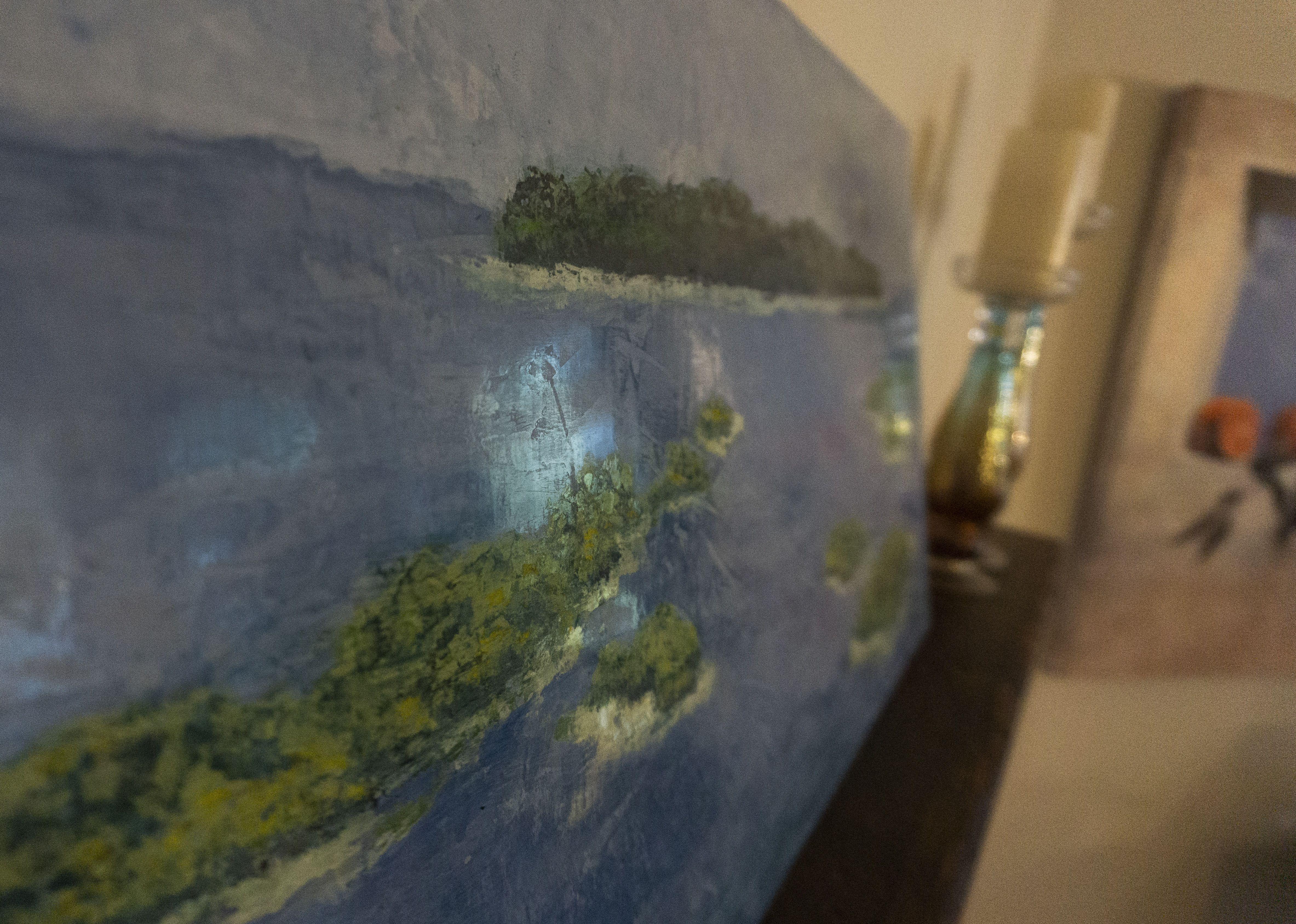 Primordial Island, Painting, Acrylic on Wood Panel 3