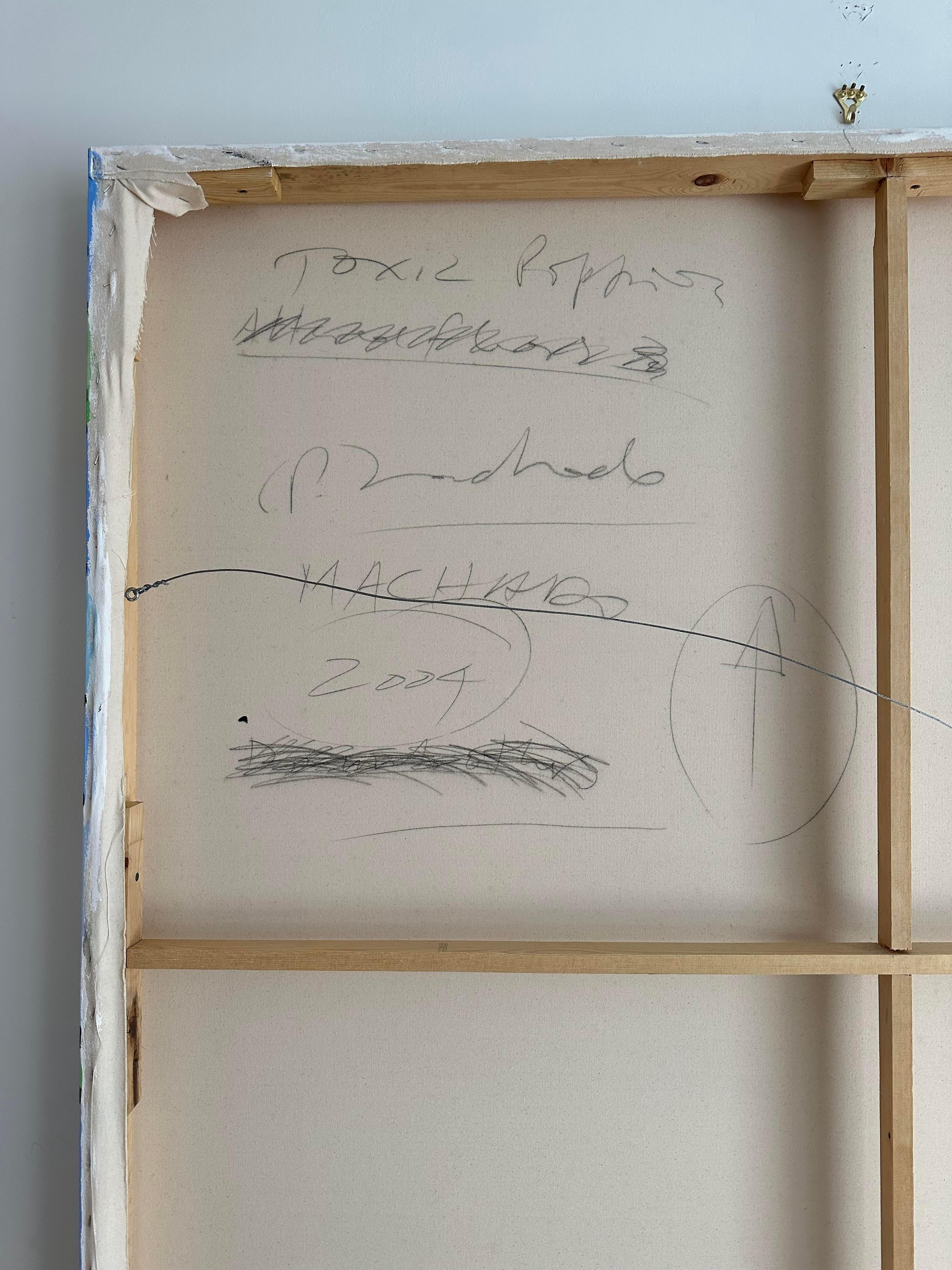 Paulo Machado Großformatiges zeitgenössisches Acrylgemälde - Giftige Mohnblumen im Angebot 4