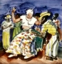 Plaques murales carreaux brésiliens peints à la main Osir de Paulo Rossi