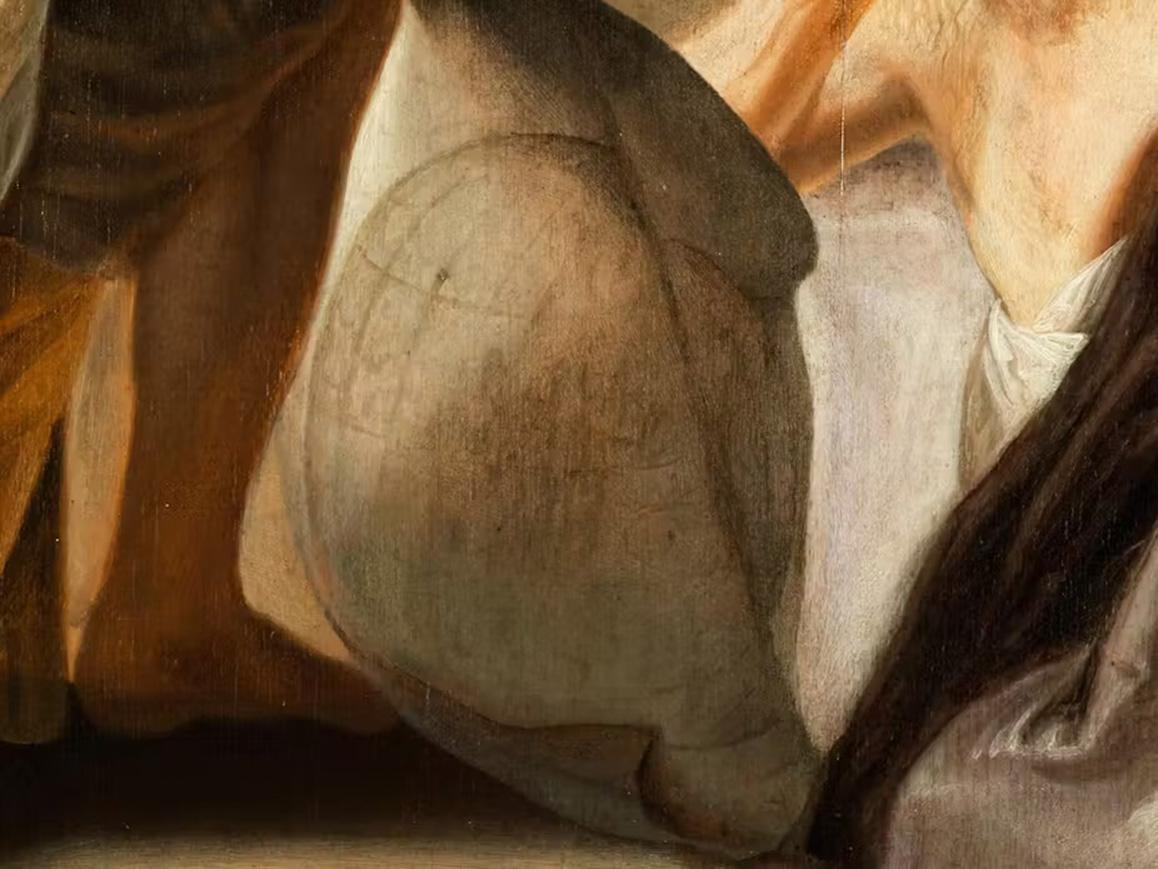 XVIIe siècle Par Paulus Bor Héraclite et Démocrite Huile sur panneau en vente 7