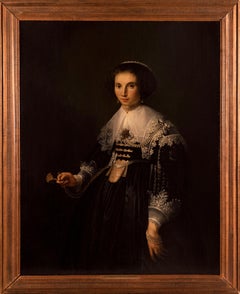 Portrait d'une jeune femme du 17ème siècle par Paulus Moreelse