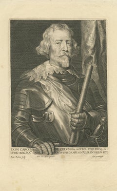 Antique Portrait of Carlos de Colonna, Marques de la Espinar