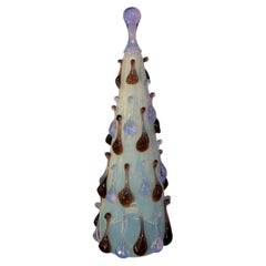 Pauly & C. Murano Opaline Glass Christmas Tree Sculpture