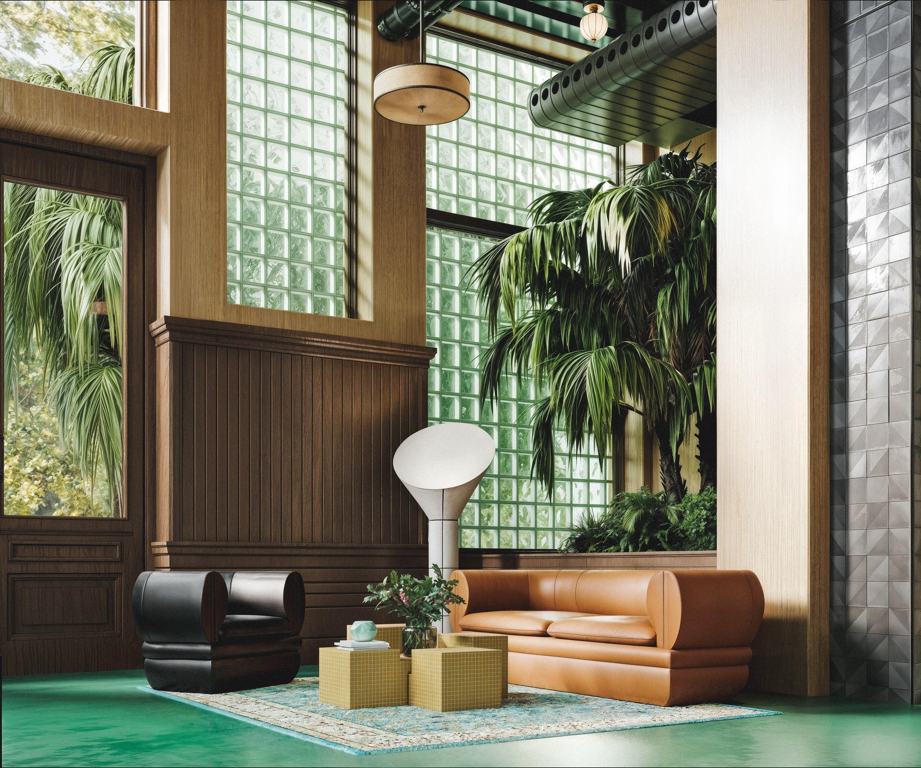 Paus 2-Sitzer Sofa Brauner Samt von Hermhaus (Moderne der Mitte des Jahrhunderts) im Angebot