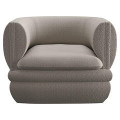 Paus Armchair Beige Boucle by Hermhaus