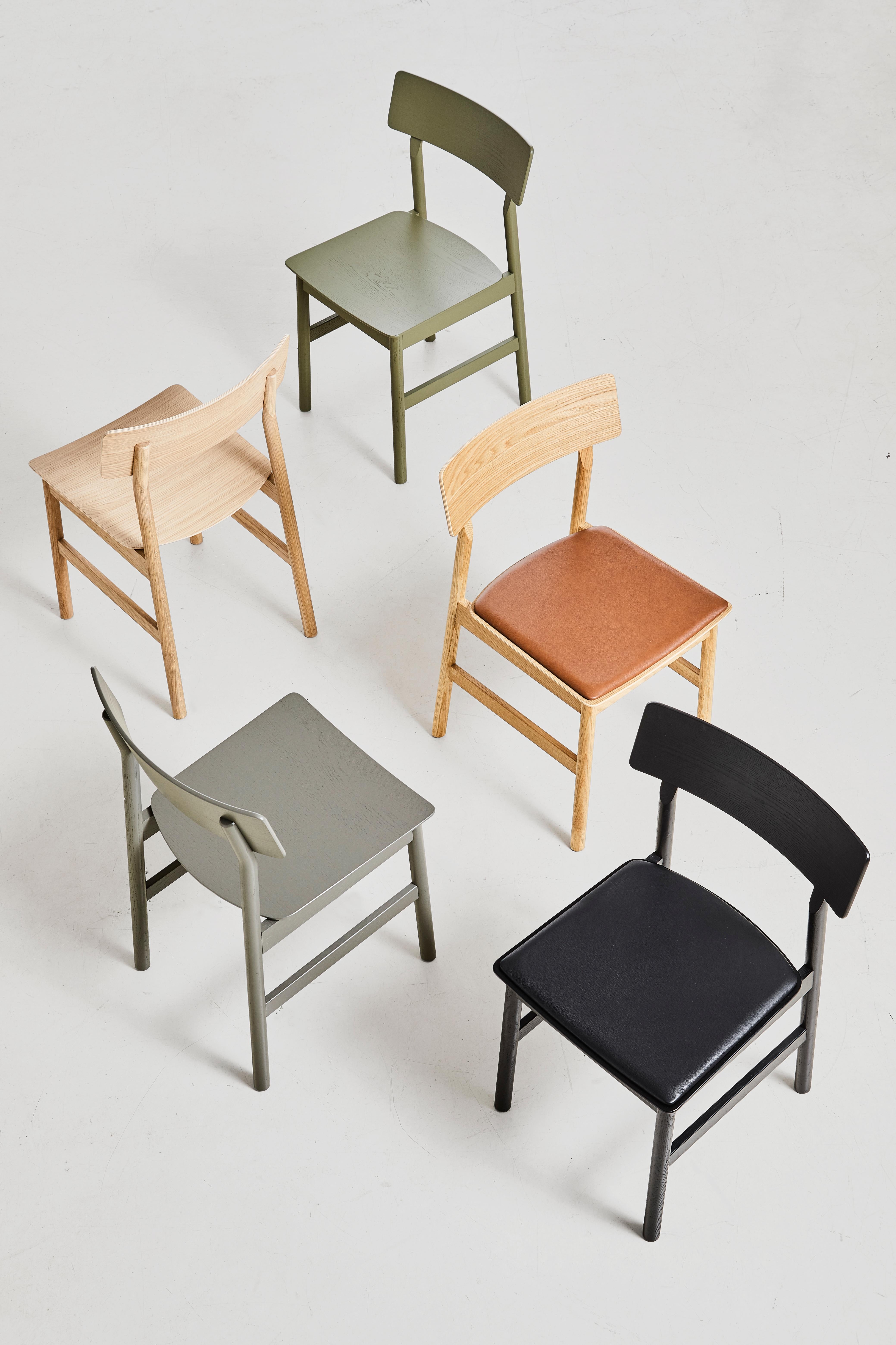 Pause Black Ash Dining Chair 2.0 by Kasper Nyman In New Condition For Sale In Geneve, CH