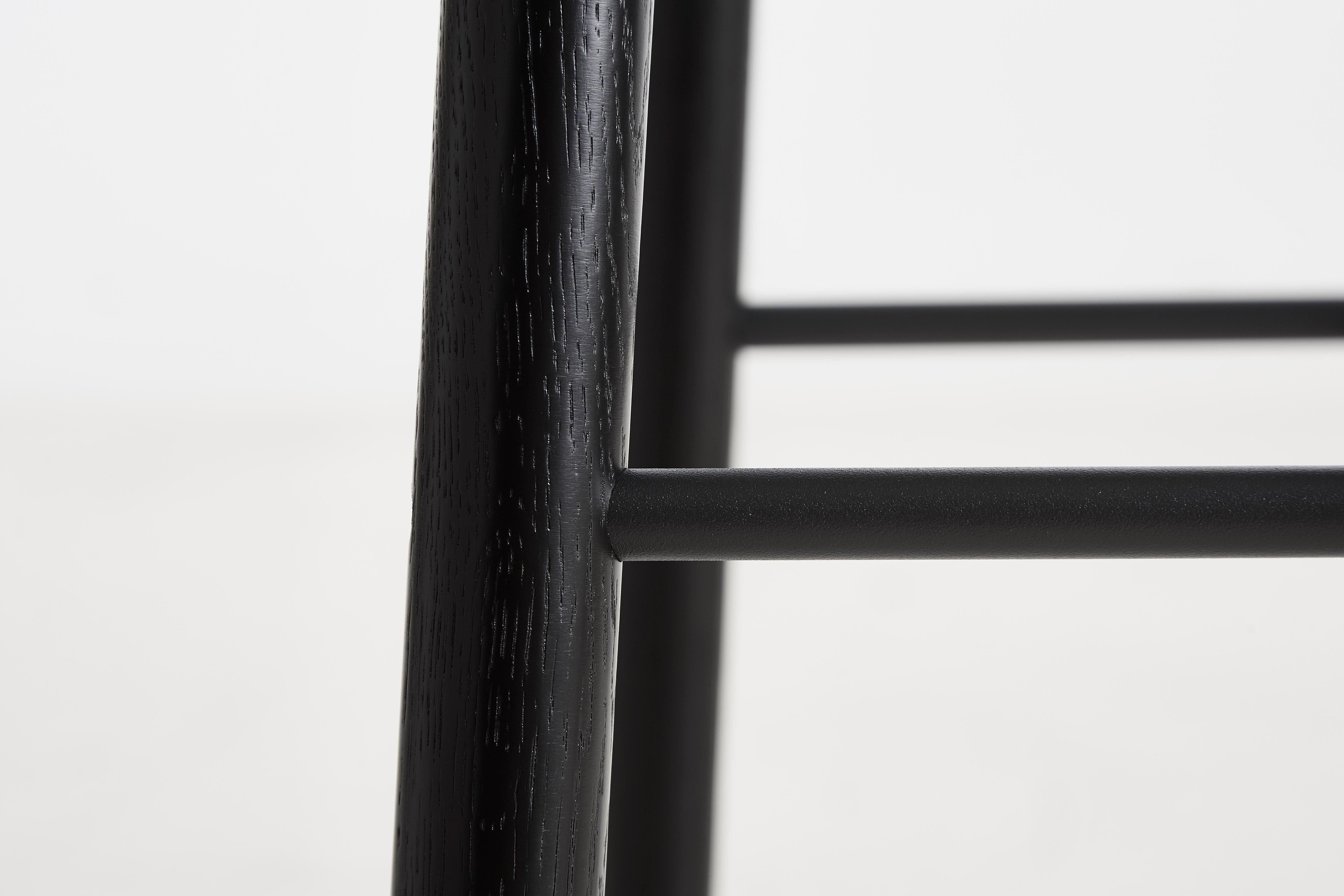Pause Black Bar Stool 2.0 by Kasper Nyman In New Condition For Sale In Geneve, CH