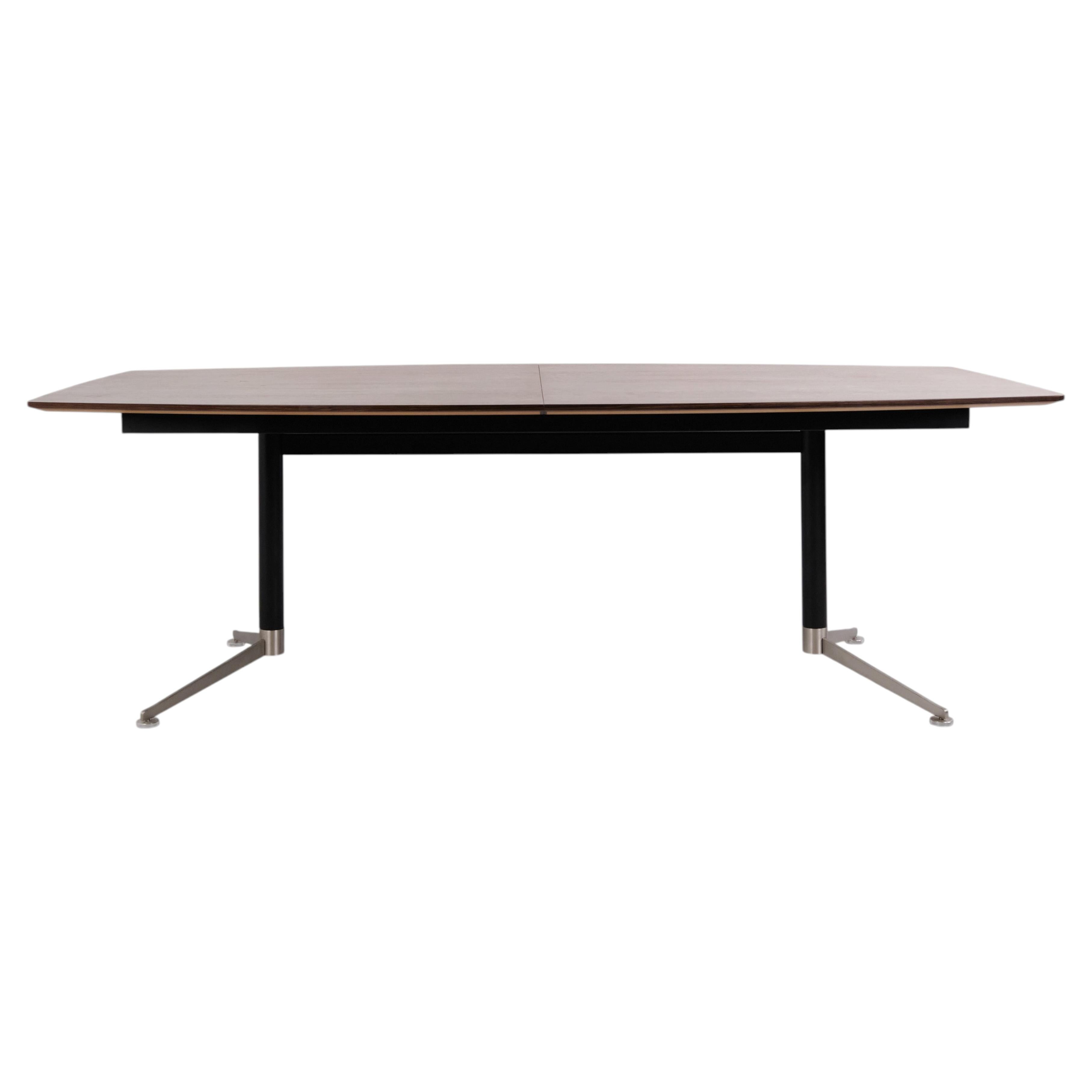 Paustian Spinal conference table in smoked oak by Paul Leroy For Sale