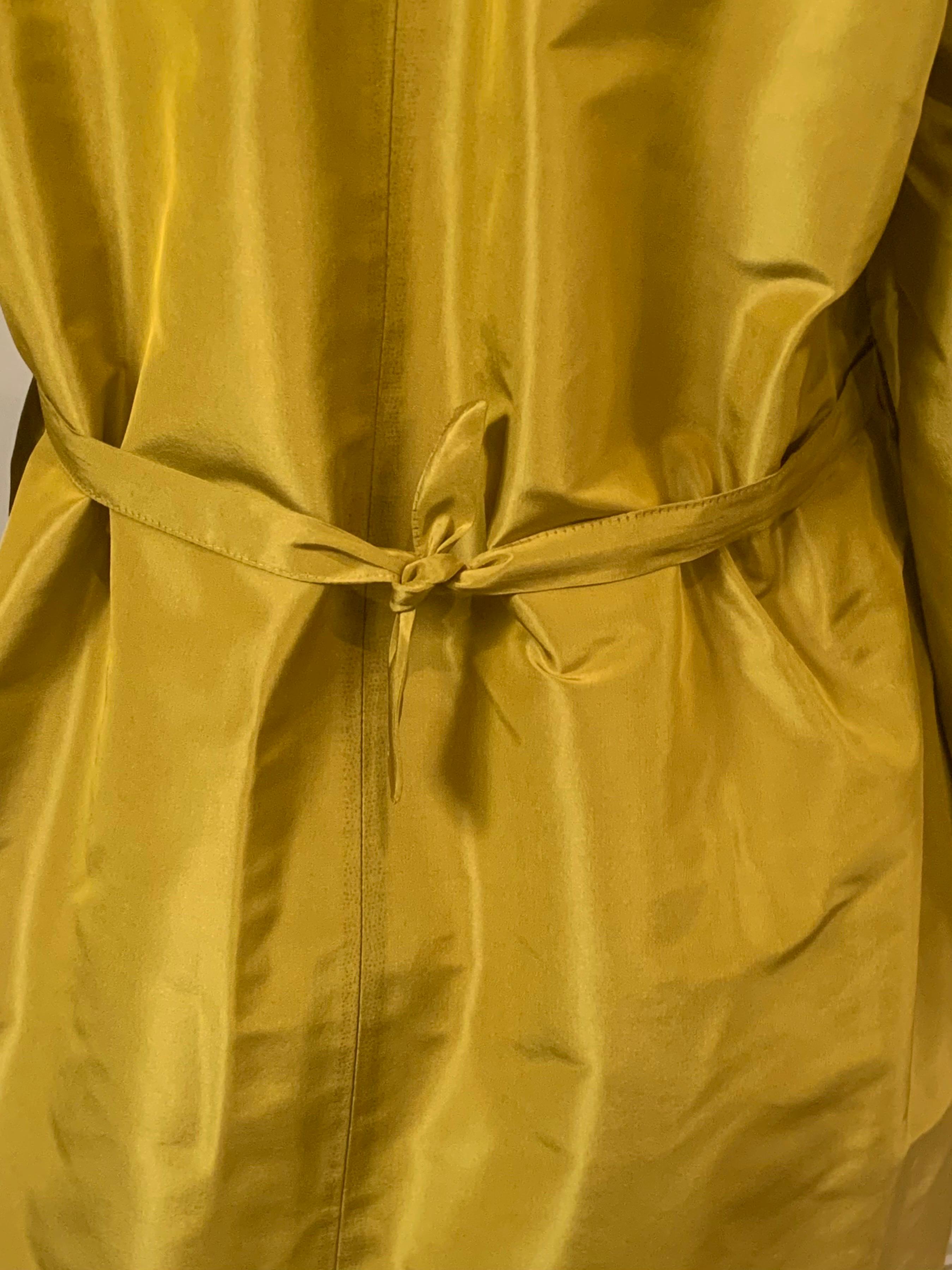 Pauw Amsterdam Contemporary Chartreuse Silk Coat 1