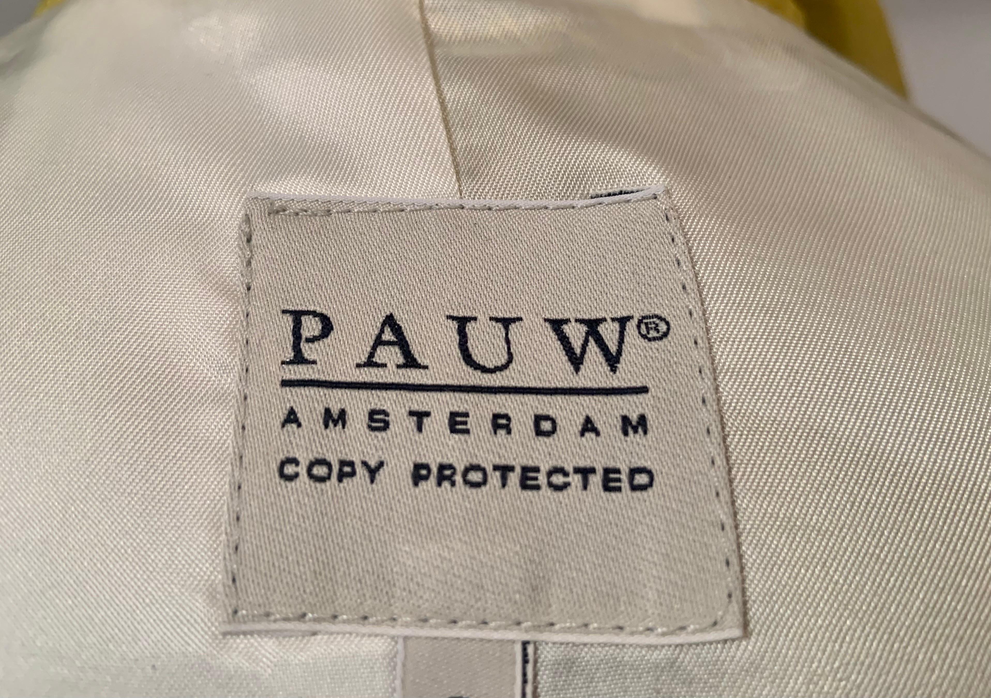 Pauw Amsterdam Contemporary Chartreuse Silk Coat 4