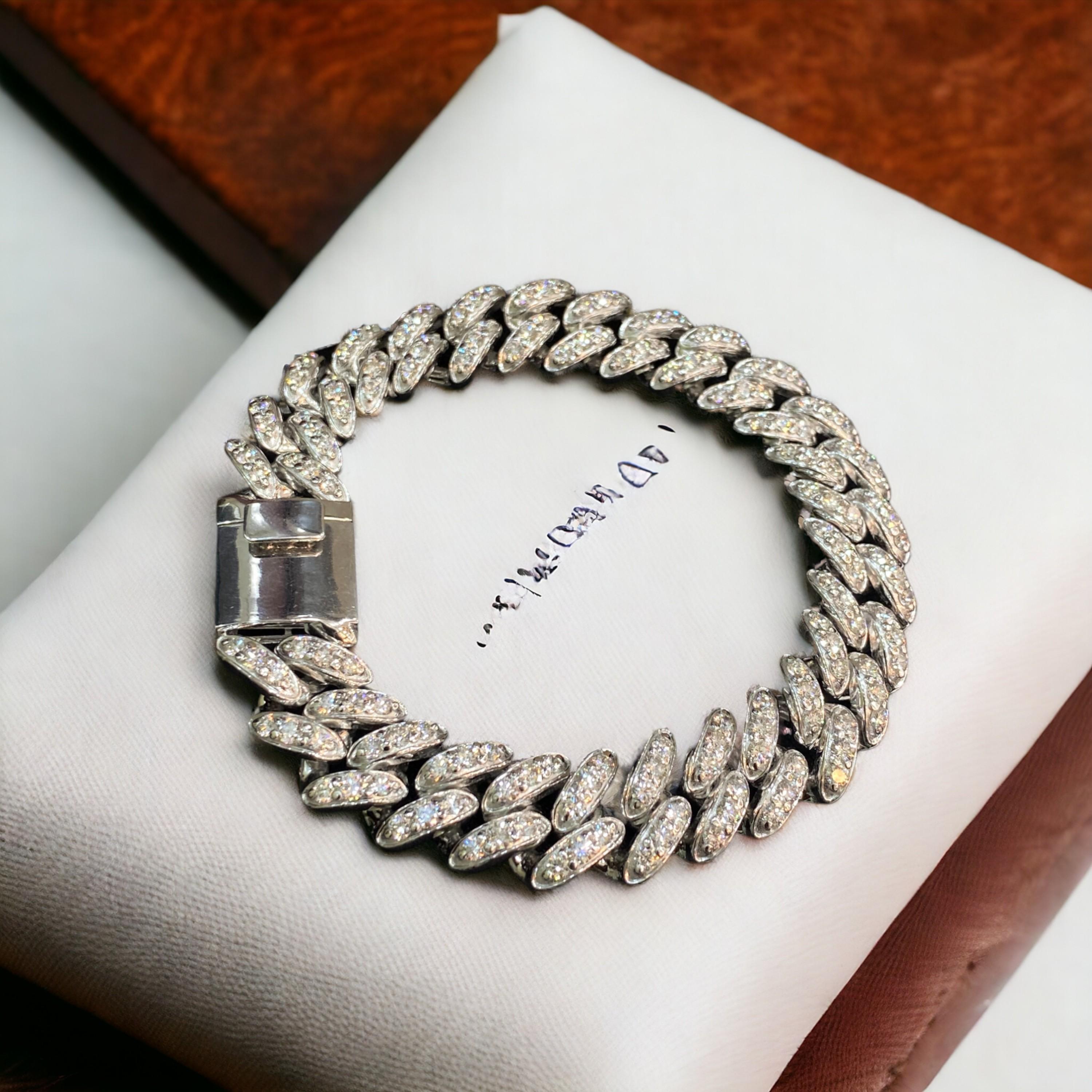 pulsera de oro con diamantes hombre