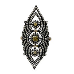 Paradizia-Ring mit Pavé- und gelben Diamanten