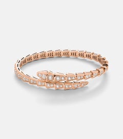 18K Rose Gold Pavé Bangle Bracelet with 2.85 Carats of Diamonds