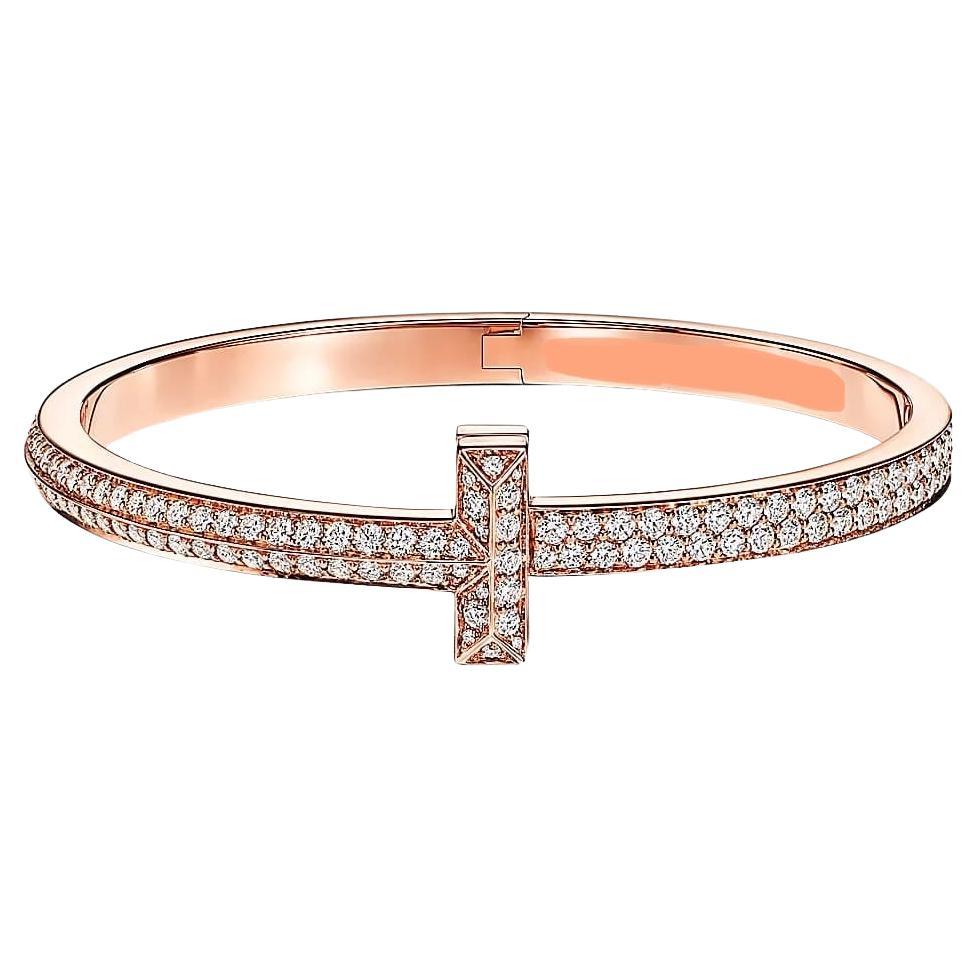 Paved Round Pearl Bangle Bracelet main image 1