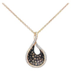 Pave Chocolate Diamond Pendant Necklace