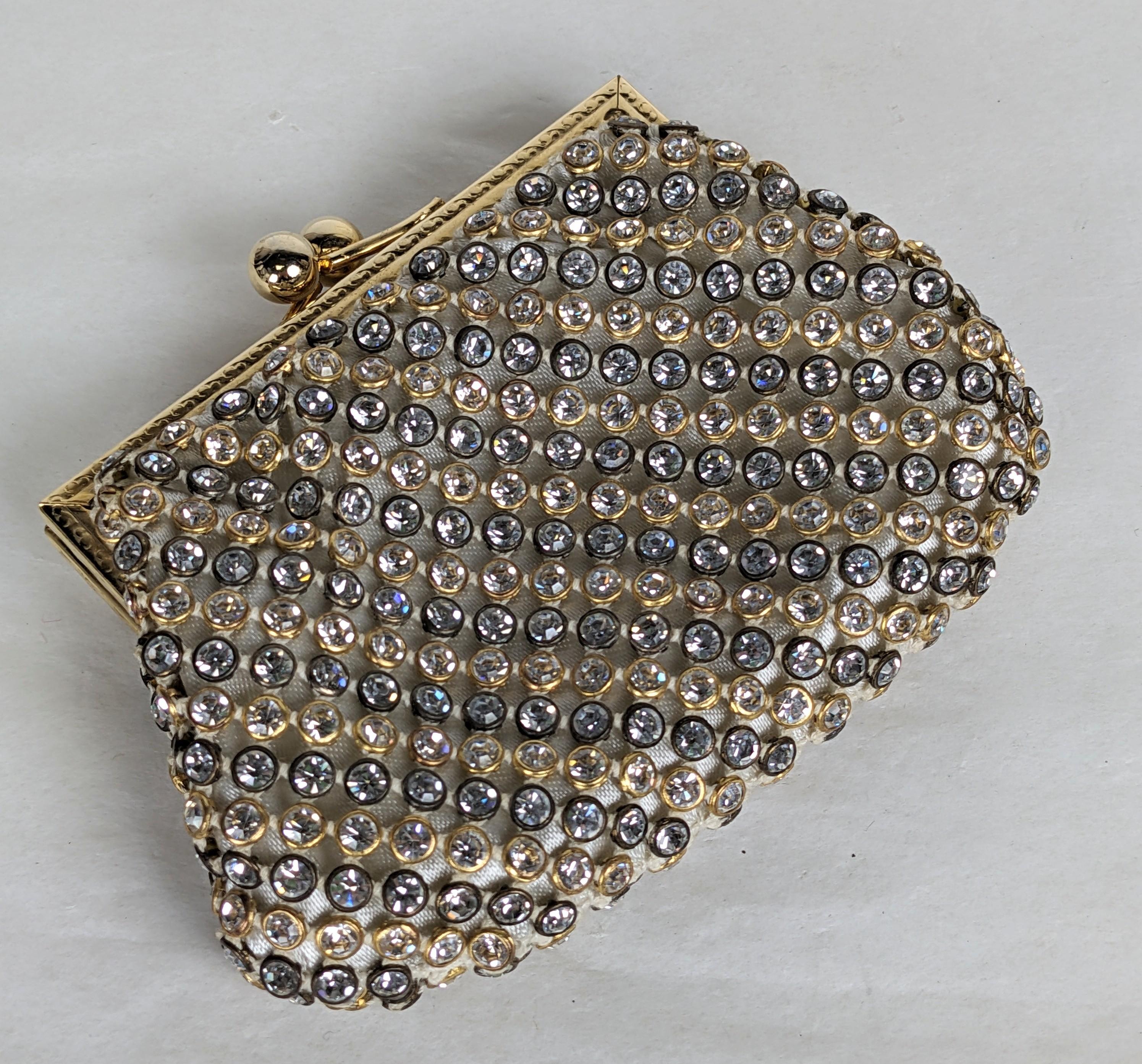 Pave Crystal Change Purse, Retailed by Lancel In New Condition For Sale In New York, NY