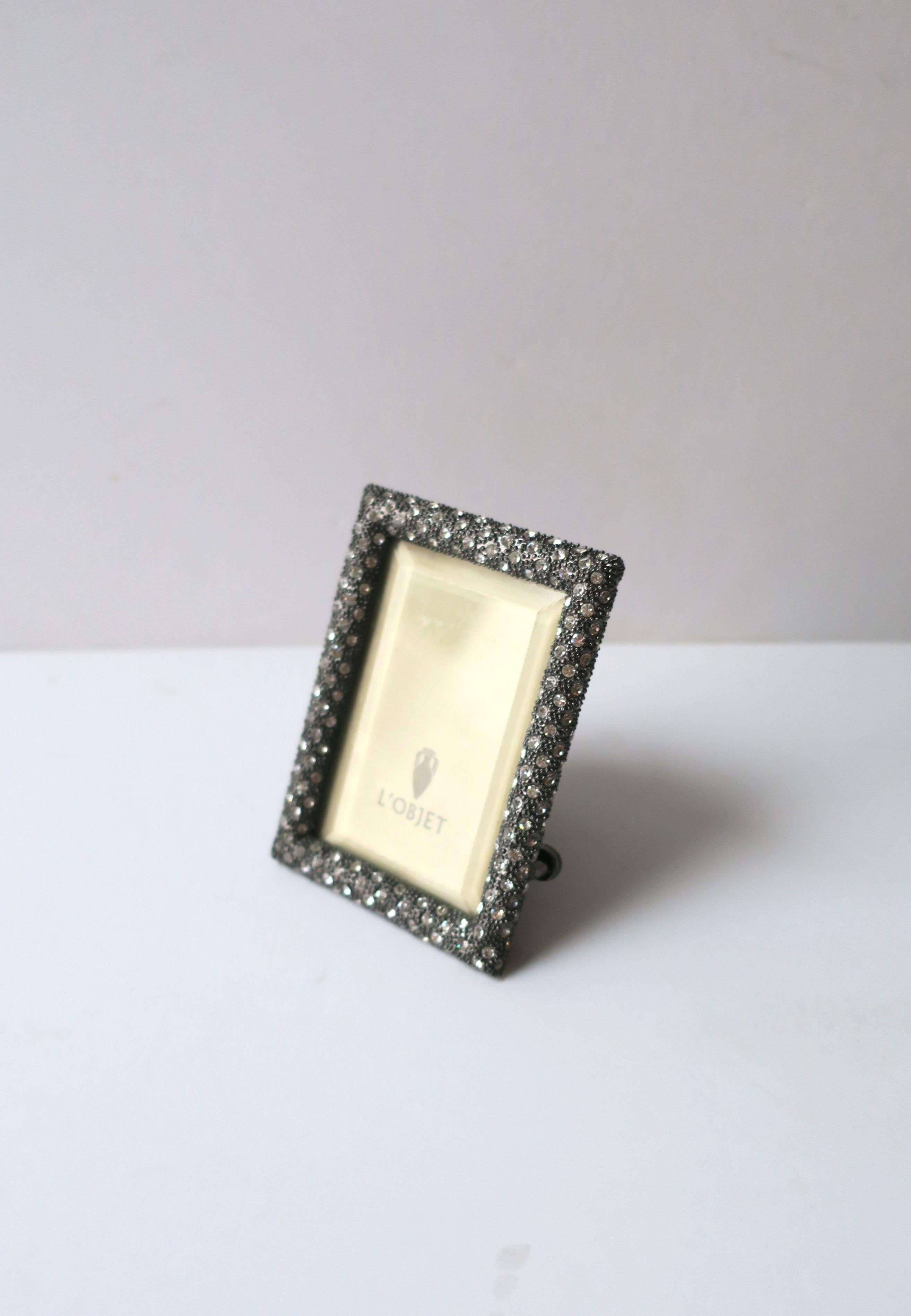 Pave Crystal Picture Frame In Excellent Condition For Sale In New York, NY