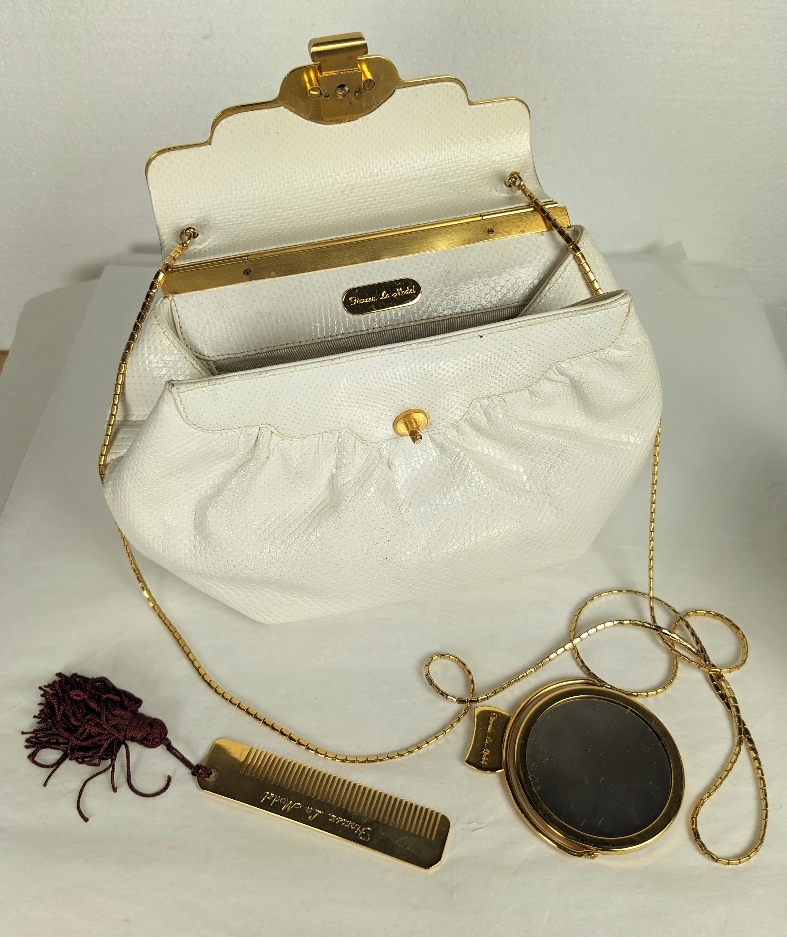 Pave Crystal Snakeskin Clutch, Finesse La Model For Sale 1