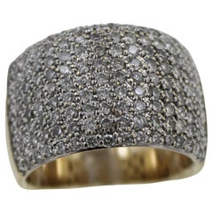 Pave Diamond, 14k White Gold Ring