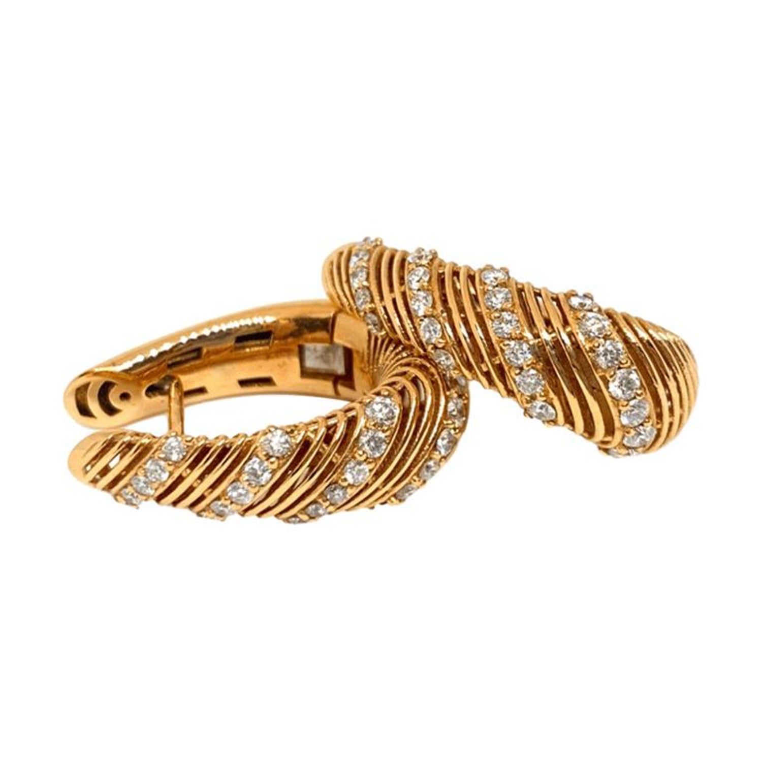 Louis Vuitton Idylle Blossom Single Hoop Earring Earrings 18K Yellow Gold  with Diamond Yellow gold 1860461