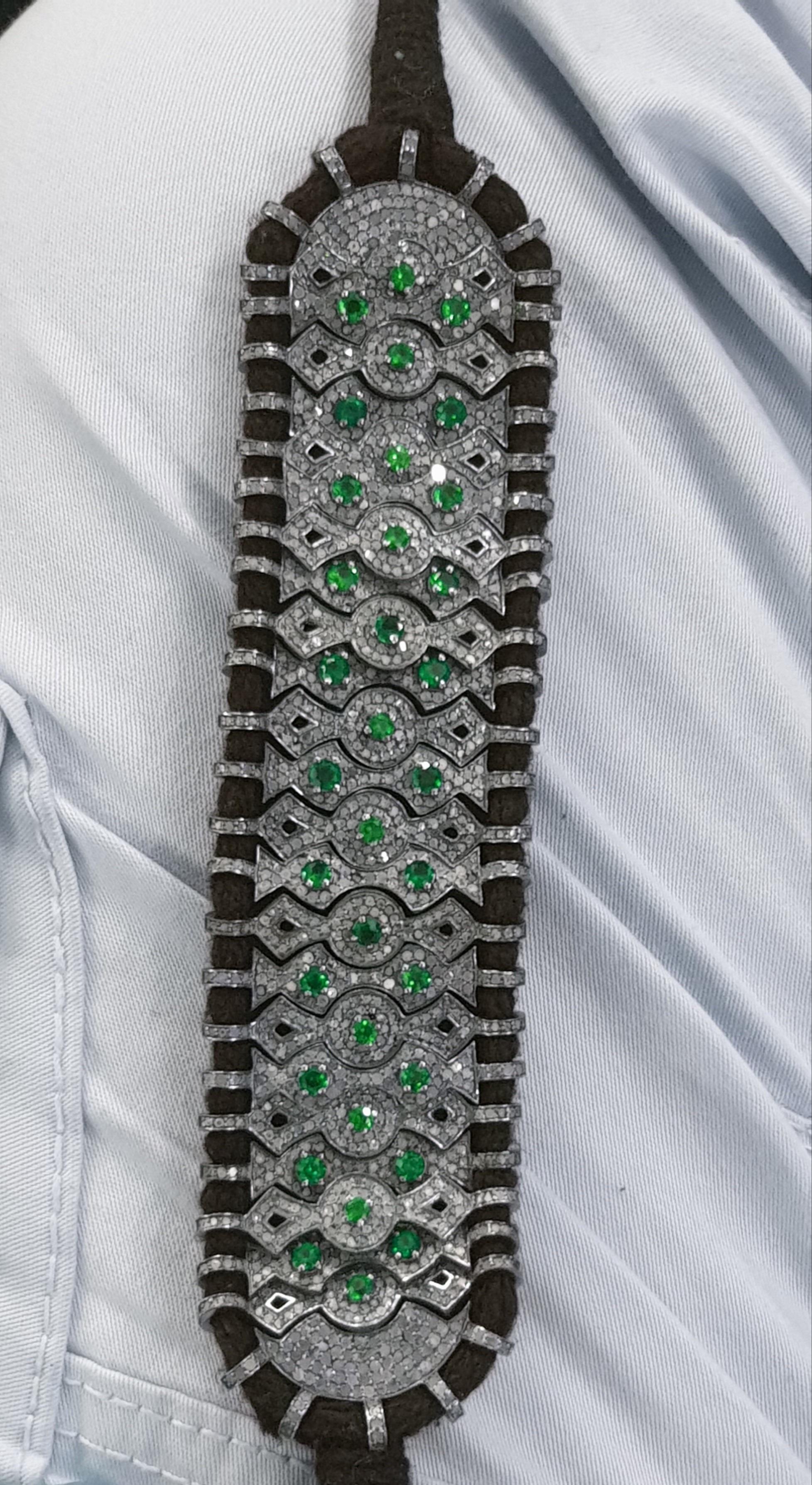Women's or Men's Pave Diamond 1pc  thread bracelet  pave diamond thread  For Sale