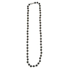 Pave Diamond Ball Chain Neckalce aus 14k Gelbgold