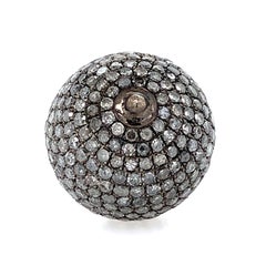 Pave Diamond Ball Pendant