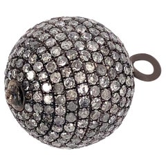 Pave Diamond Ball Pendant