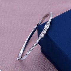 Paar Diamant-Armband 925 Sterlingsilber Handgefertigtes Schmuck-Hochzeitsarmband mit Pavé-Diamant