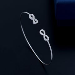 Paar Diamant-Armband 925 Sterlingsilber Handgefertigtes Schmuck-Hochzeitsarmband mit Pavé-Diamant