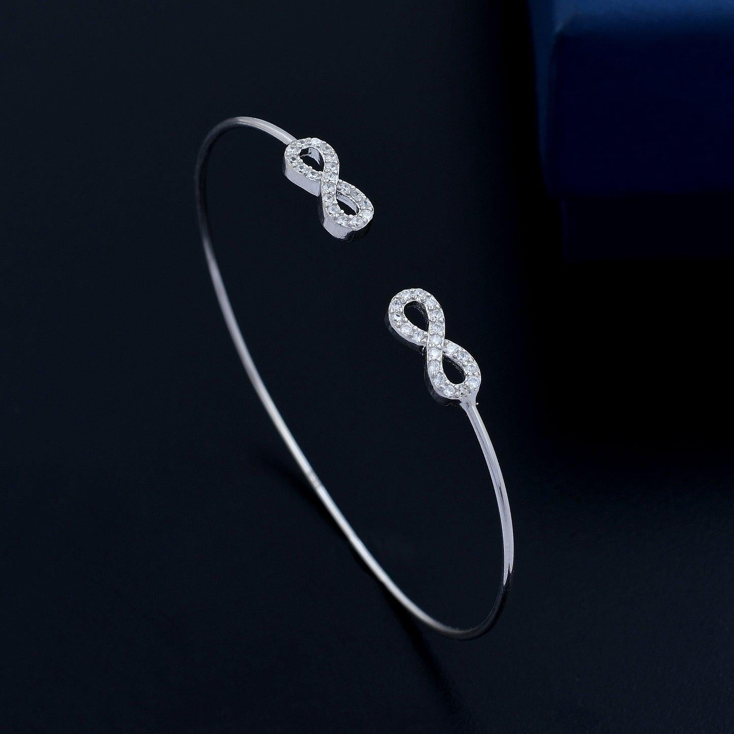 Pave Diamond Bracelet 925 Sterling Silver Handmade Jewelry Wedding Bracelet Gift