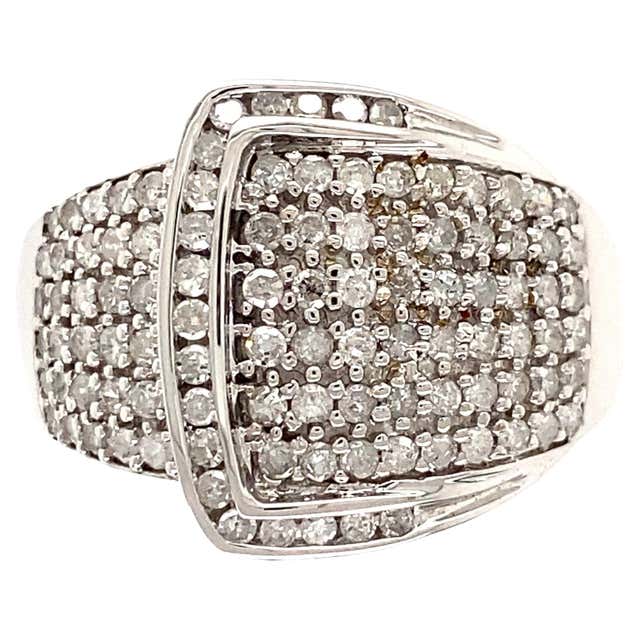 Modernist Pave Diamond Ball Ring For Sale at 1stDibs | ball diamond ring