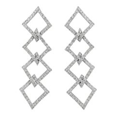 Hammerman Brothers Pave Diamond Chandelier Earrings