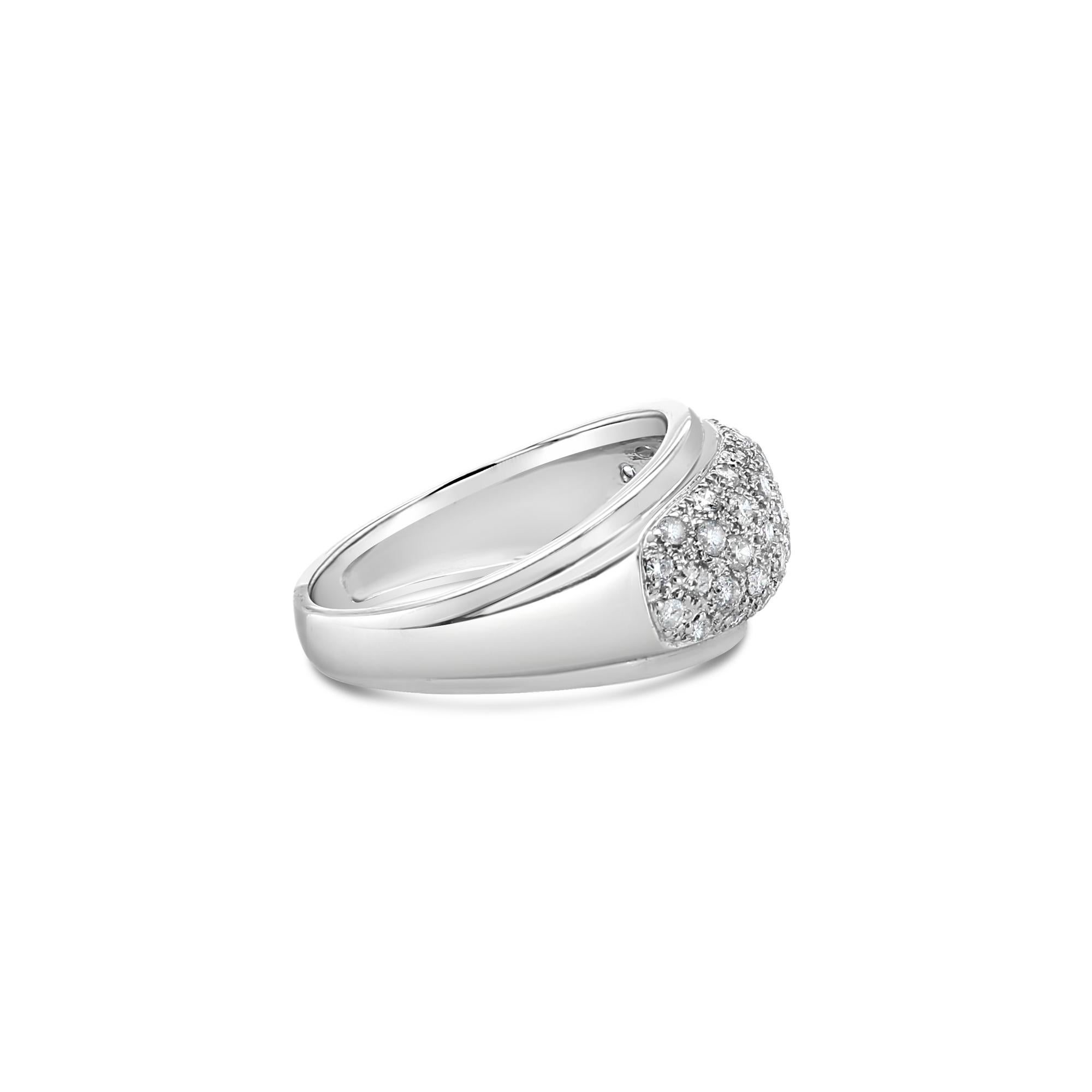 ♥ Product Summary ♥

Main Stone: Diamond
Approx. Carat Weight: .72cttw
Diamond Color: G/H
Diamond Clarity: SI1/SI2
Stone Cut: Round
Material: 14k White Gold
Width: 11MM
Weight: 5 grams

Diamonds are Natural. Not enhanced, simulated or lab created.
