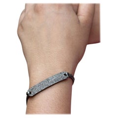 Pave Diamond Connector Chain Diamond Bracelet 925 Silver Handmade Jewelry Gift.