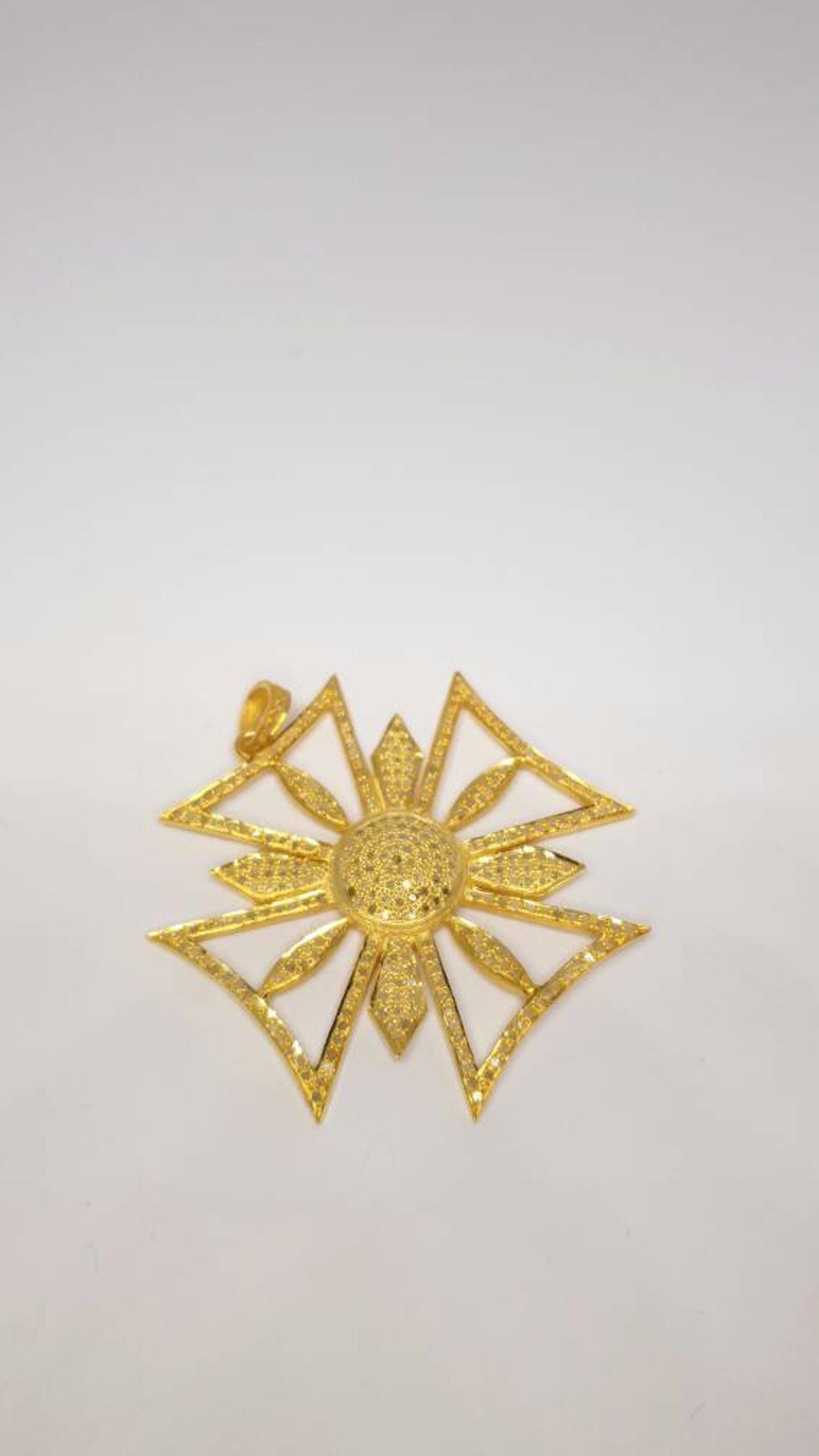 Colgante en forma de cruz con pavé de diamantes Plata de ley 925 Colgante de diamantes auténticos para ella. Corte redondo en venta