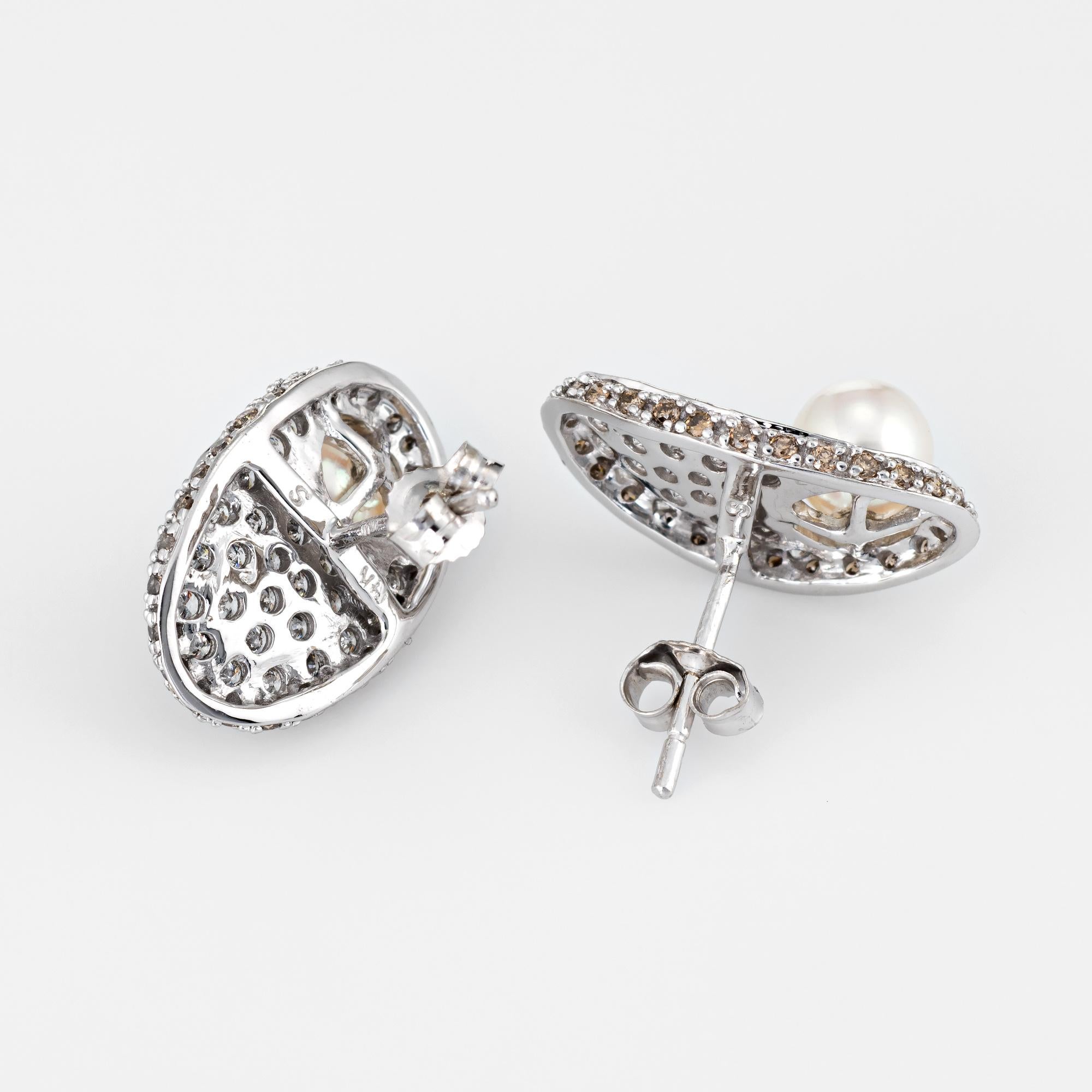 pearl pave studs