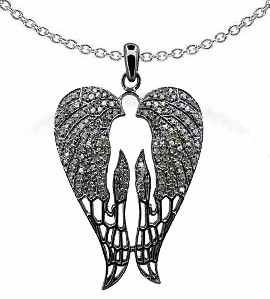 Pave Diamond Designer Wing Pendant 925 Silver Diamond Angel Wing Necklace Charm
Main Stone Shape
Round
Base Metal
Sterling Silver
Metal
Sterling Silver
Gross Weight
8.10 Grams Approx
Metal Purity
925
Main Stone
Diamond
Size
27x44mm Approx
A P P R O
